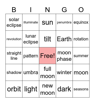 EMS Vocab Bingo 3 Bingo Card