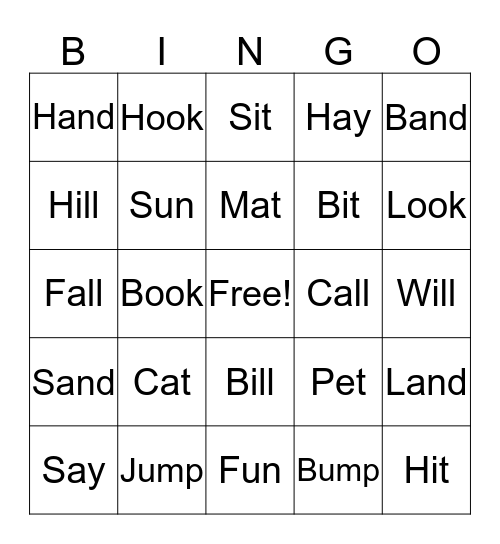 The Cat in the Hat Bingo Card