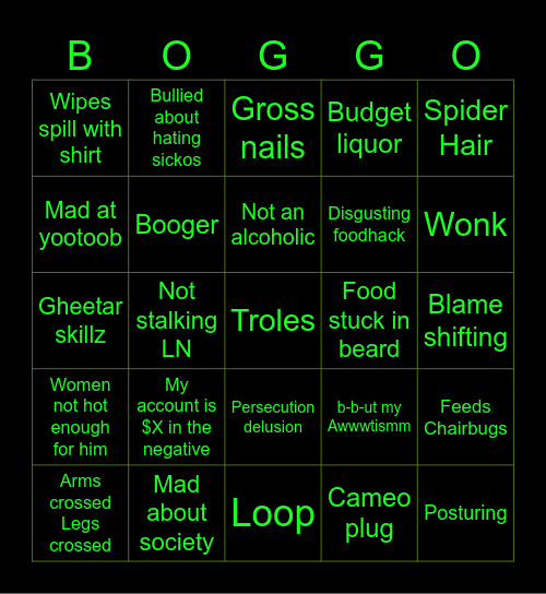 Boglim Bingo (Bday Month Edition) Bingo Card