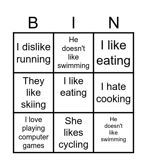 Bingo Card