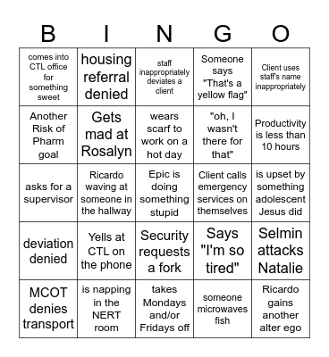 Office Bingo #2 Bingo Card