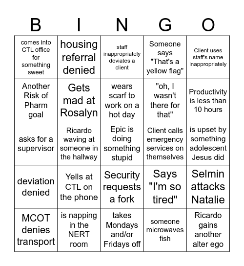 Office Bingo #2 Bingo Card
