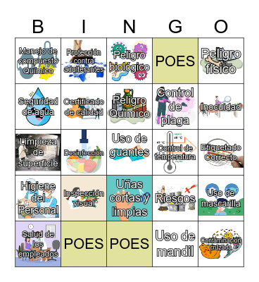 INOCUIDAD Bingo Card