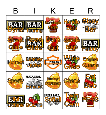 South East Harley-Davidson Bingo Card
