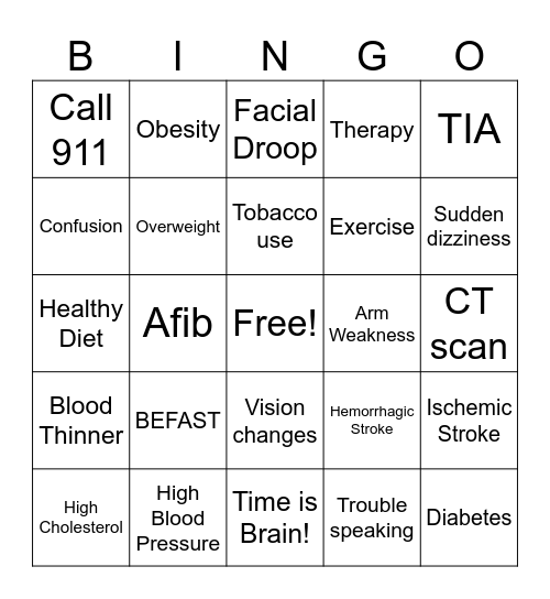 BEFAST BINGO Card