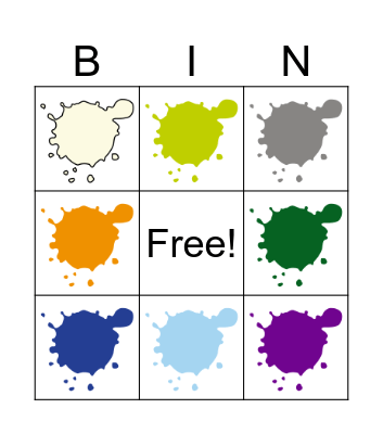 COLORES Bingo Card