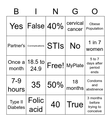 Bingo Card