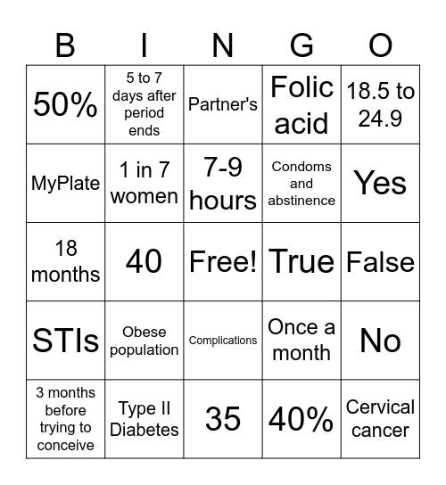 Bingo Card