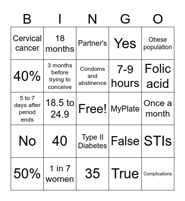 Bingo Card