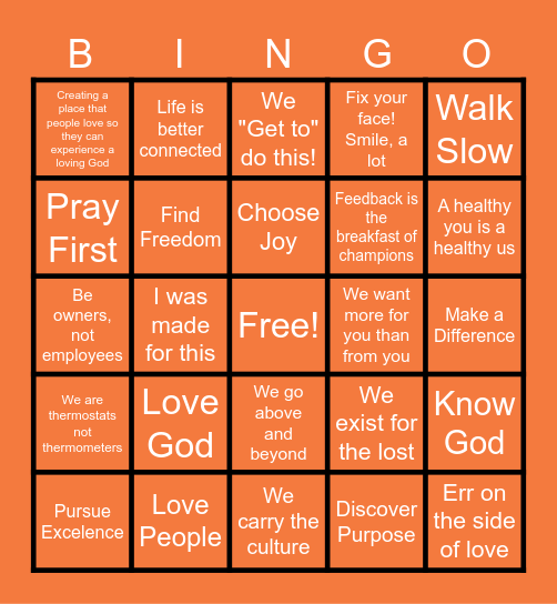 Limitless Bingo Card