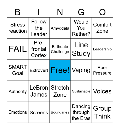 2024-25 Bingo Card