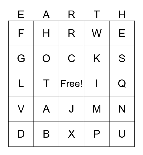 Test test aa Bingo Card