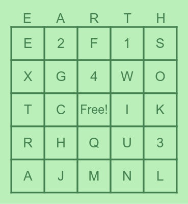 Test test aa Bingo Card