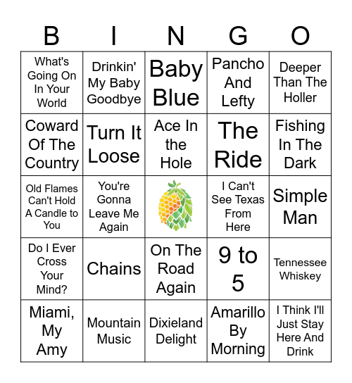 '80 Country Gold Bingo Card