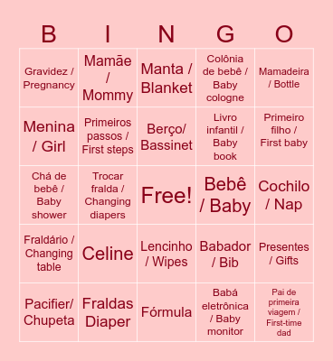 Baby Bingo Card