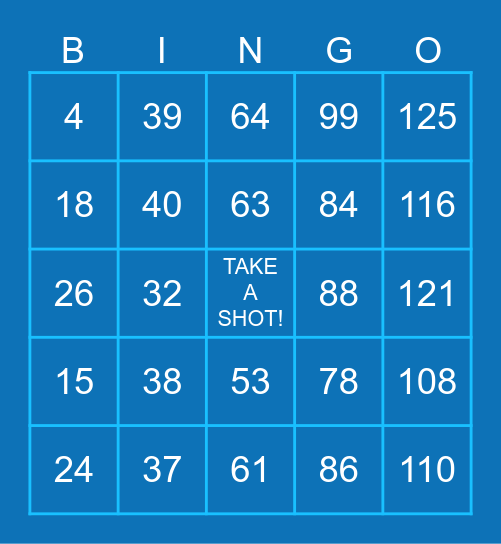 NEVER HAVE I EVER Bingo Card