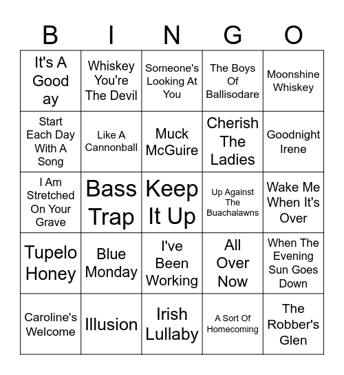 Vinyl Bingo - St. Pat's Edition Bingo Card
