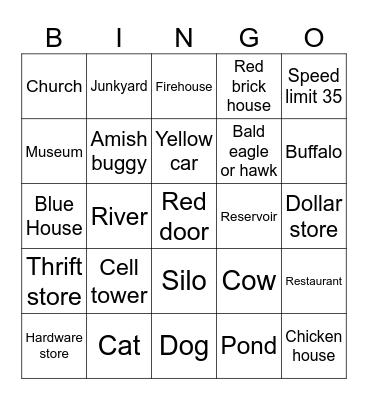 TJ's Travel Bingo Card
