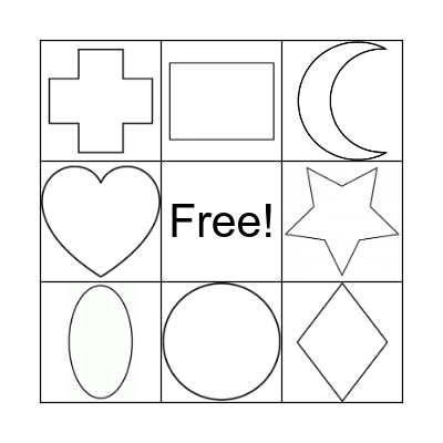 Shapes Bingo Card