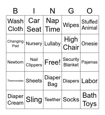Baby Bronken Bingo! Bingo Card