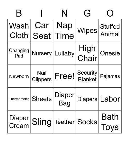 Baby Bronken Bingo! Bingo Card
