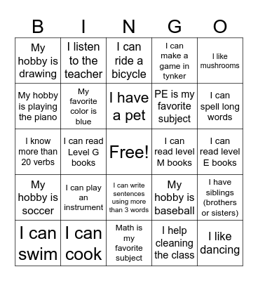 GG BINGO! Bingo Card