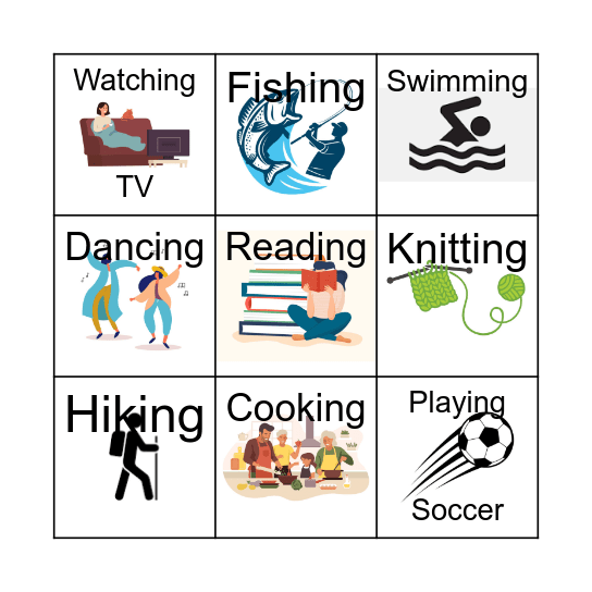 HOBBY BINGO Card