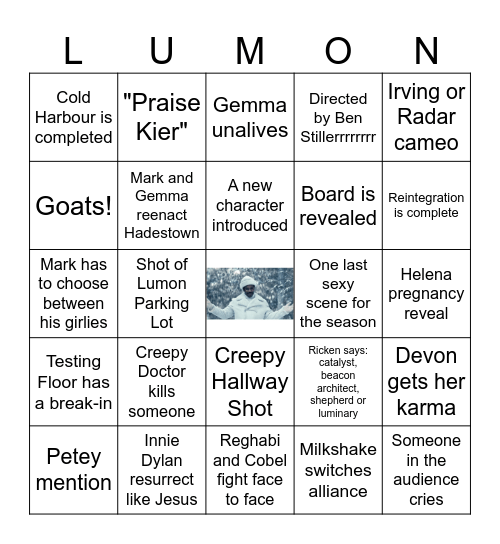 Severance Finale Party Bingo Card