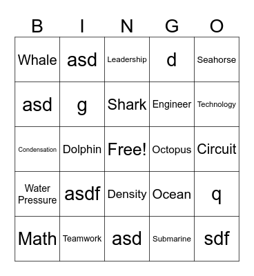 WOW! 2025 Bingo Card