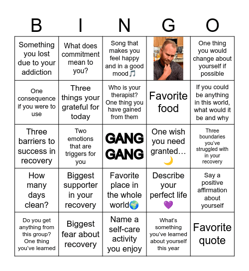 Steps Bingo Card