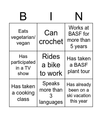 Welcome to SBC Bingo Card