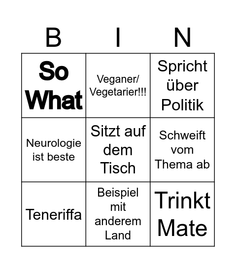 Bruckner Bingo Card
