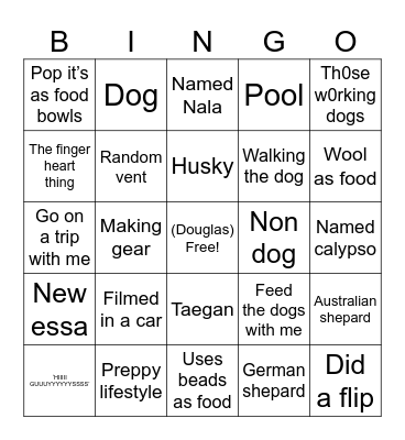 Essa Bingo Card