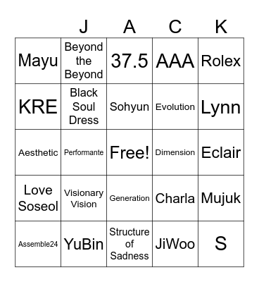 Birthday Boy Bingo Card