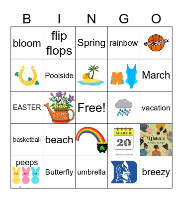 Spring is in the Air BINGO Card