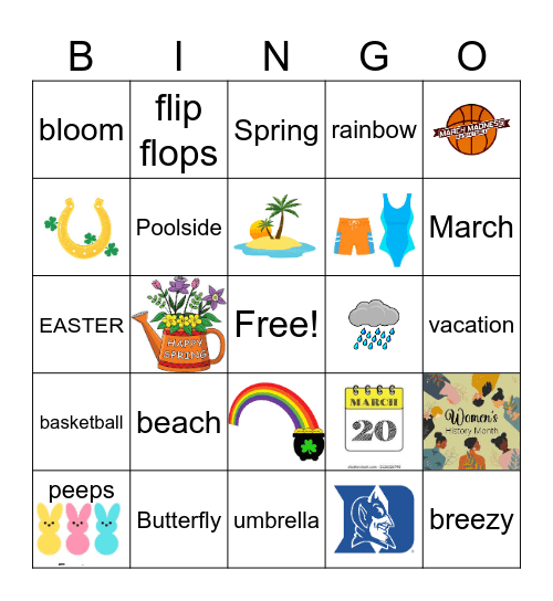 Spring is in the Air BINGO Card