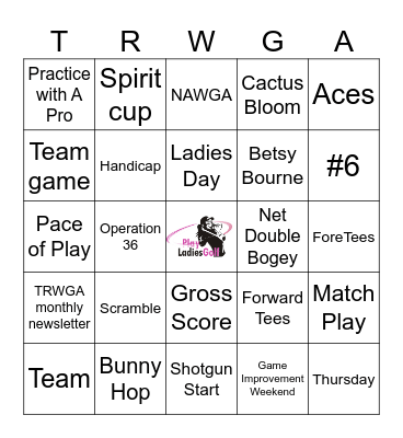 TRWGA BINGO Card