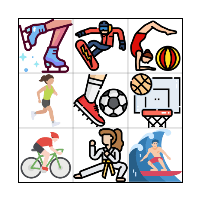 Sports Bingo Card