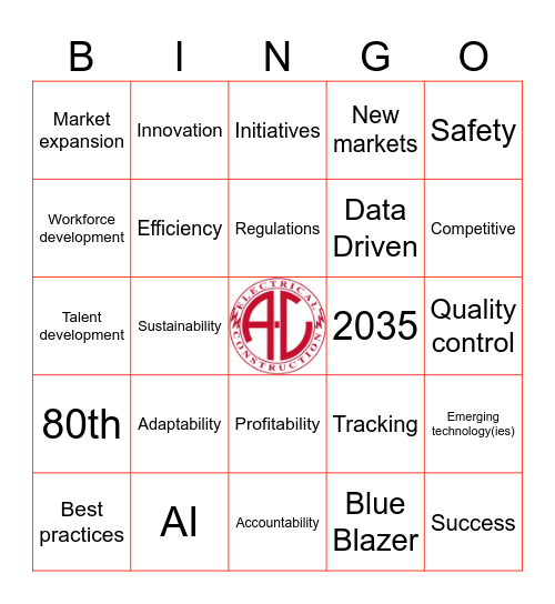 A-C Electric Change for Growth Bingo Card