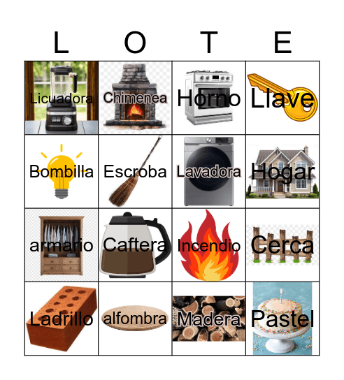 Loteria Bingo Card