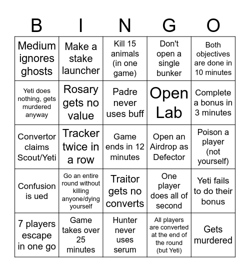 PW Bingo 3 Bingo Card