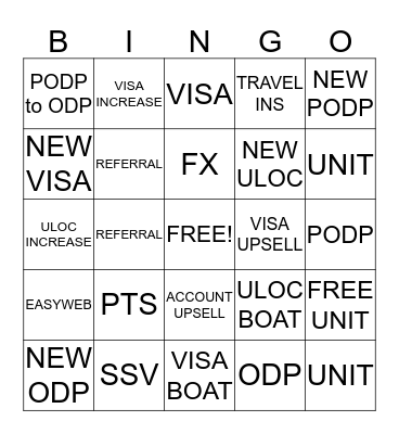 Week of April 29th Bingo Card