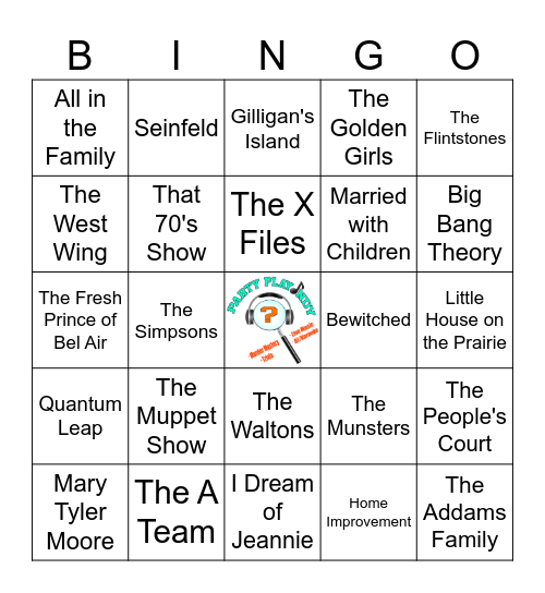TV Shows Bingo Card