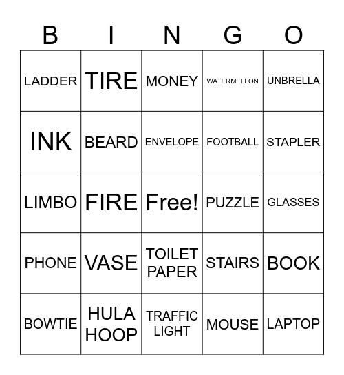 Office Bingo Card