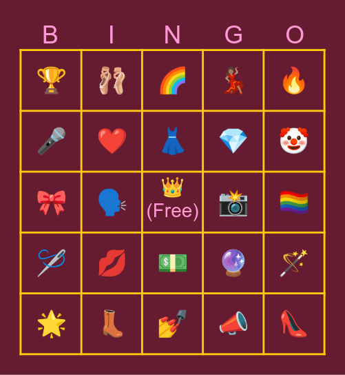 River Queens Bingo Card