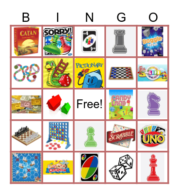 Game Night Bingo Card