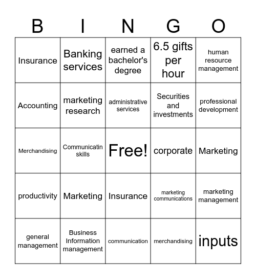 BB40 Unit 1 & 1.02 Bingo Card