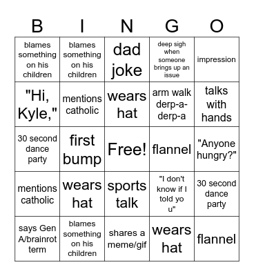 Jason Bingo Card