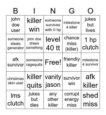 two time bingo Card