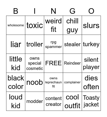 AC BINGO Card